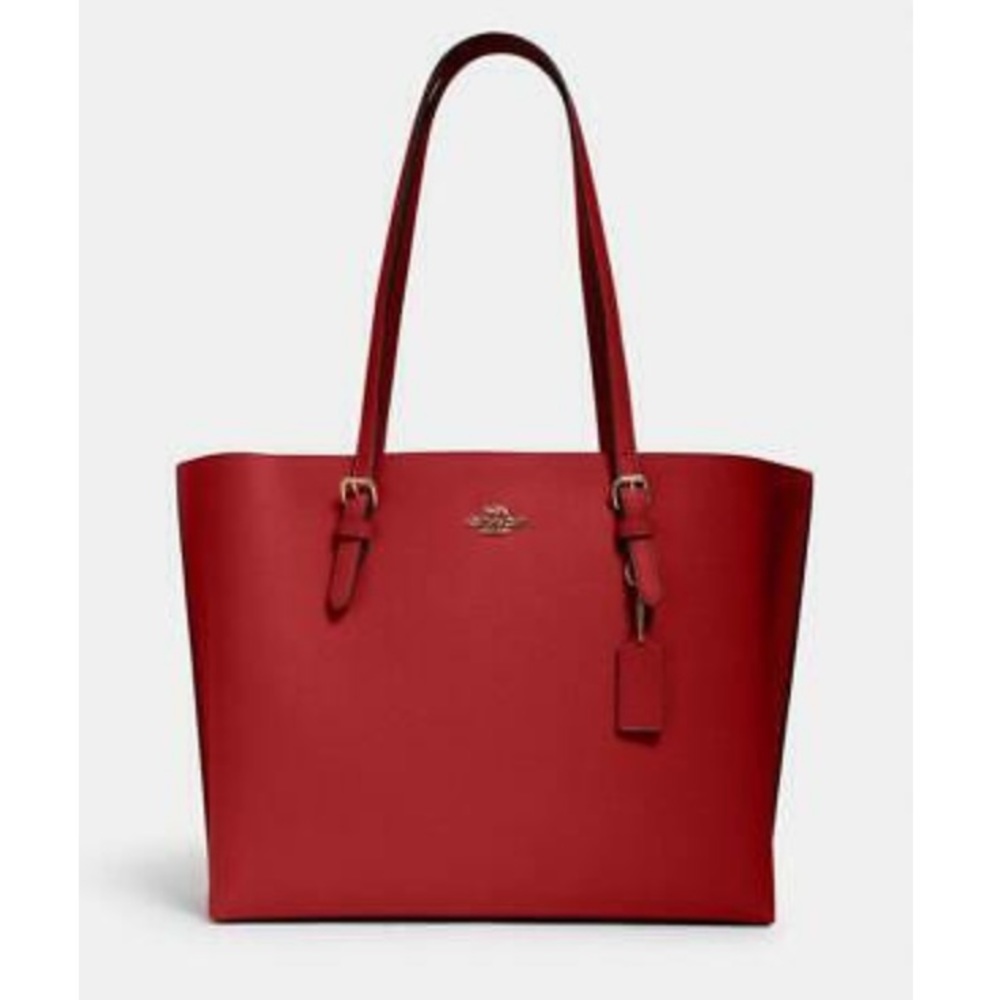 Coach Mollie Tote - Red/Oxblood